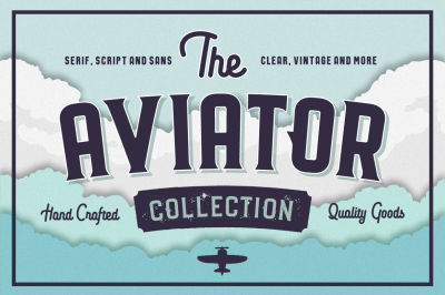 The Aviator Font Collection