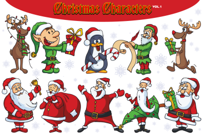 Christmas Vector Characters Vol.1