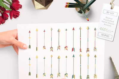 20 Hand Drawn Arrows PNG