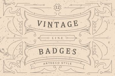 Vintage Line Badges
