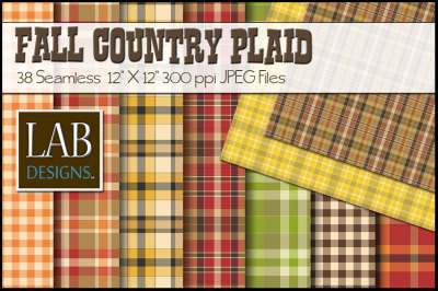38 Fall Country Plaid Textures