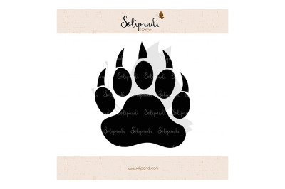 Bear Paw SVG and DXF Cut Files - for Cricut, Silhouette, Die Cut Machines // scrapbooking // paper crafts // #100