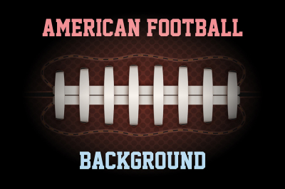 Dark Background of American Football