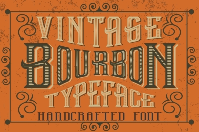 Vintage Bourbon - Handcrafted Letters