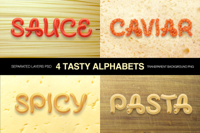 Tasty letters font