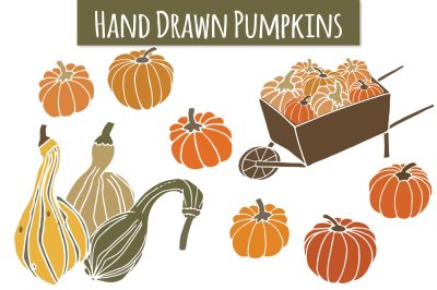Pumpkins & Gourds Clip Art