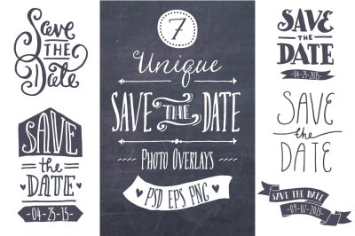 Save the Date Photo Overlays