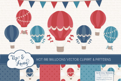 Americana Hot Air Balloons &amp; Patterns