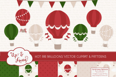 Christmas Hot Air Balloons &amp; Patterns
