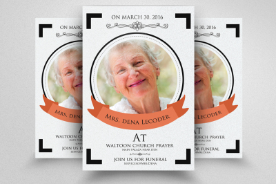 Funeral Flyer Template