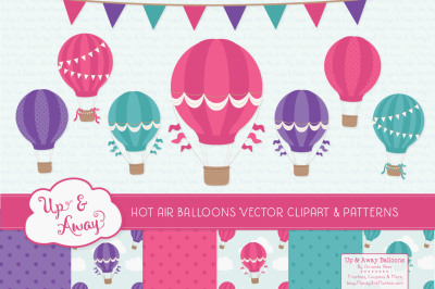 Crayon Box Girl Hot Air Balloons &amp; Patterns