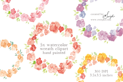 Floral Watercolor Clipart