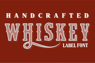 Hand crafted Whiskey Label Letters