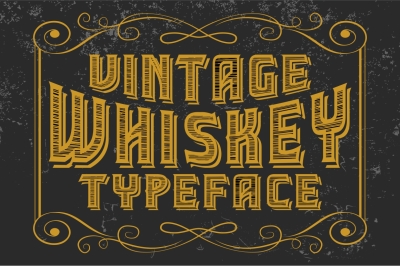 Vintage Whiskey Letters