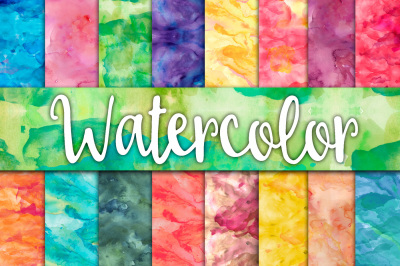 Watercolor Digital Paper Textures