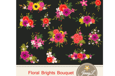 Floral Flower Bouquet Cliparts