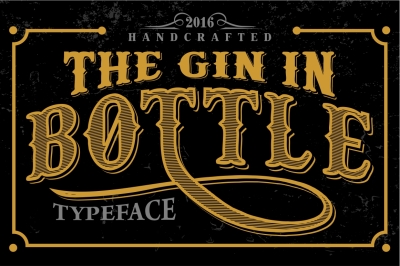 The Gin In the Bottle - Handcrafted Letters