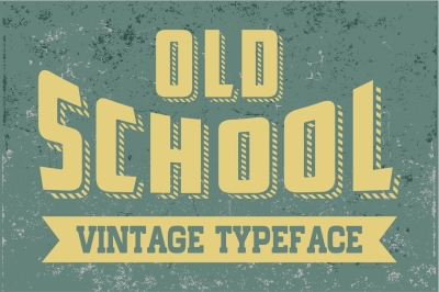 Old School - Vintage Letters