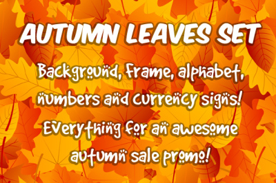 Autumn Sale Leaves Big Set