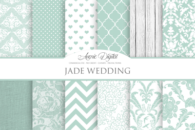 Jade Wedding Digital Paper