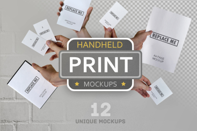 Handheld Print Mockups