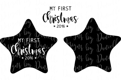 My First Christmas SVG Cutting File