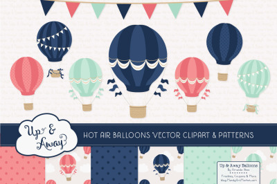 Modern Chic Hot Air Balloons &amp; Patterns