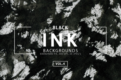 Black Ink Backgrounds Vol. 4