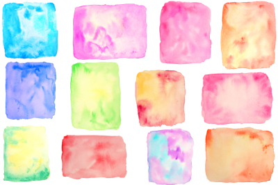 Watercolor Background Shapes