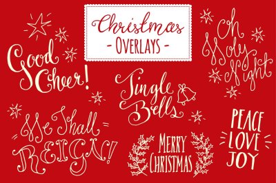 Christmas Overlays Set 5 - Vector