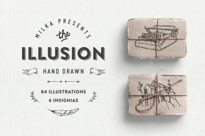 Illusion: hand drawn collection
