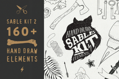 Sable Kit 2 - hand drawn collection