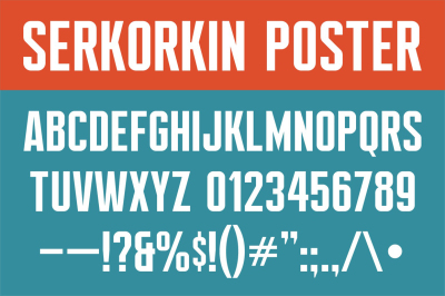 Serkorkin Poster Font