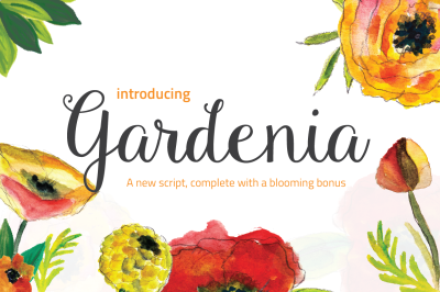 Gardenia Script + Bonus