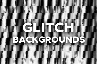 Glitch backgrounds collection