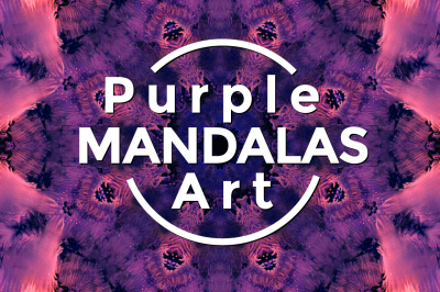 Purple MANDALAS Art