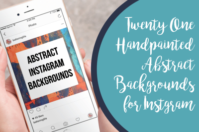 21 Handpainted Instagram Backgrounds