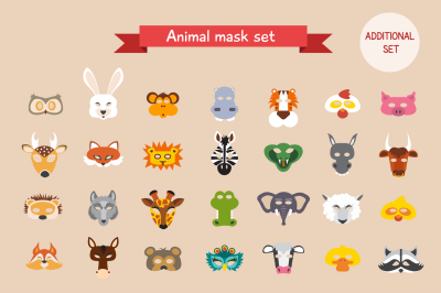 Animal mask set