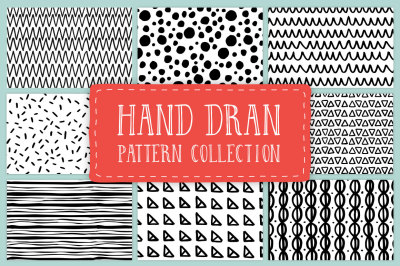 Hand drawn pattern collection