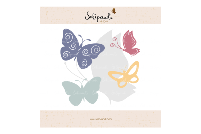 Butterfly Bundle - SVG and DXF Cut Files - for Cricut, Silhouette, Die Cut Machines // scrapbooking // paper crafts // solipandi // #152
