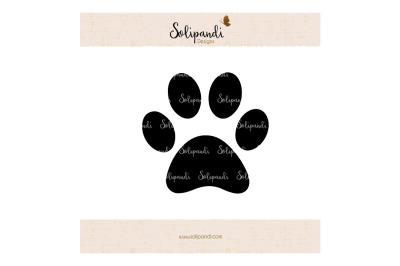 Dog Paw SVG and DXF Cut Files