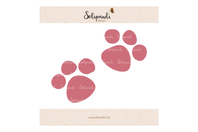 Cat Paws SVG and DXF Cut Files - for Cricut, Silhouette, Die Cut Machines // scrapbooking // paper crafts // solipandi // #171