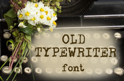 Old typewriter font