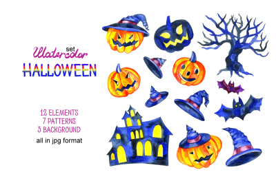 Watercolor Halloween 