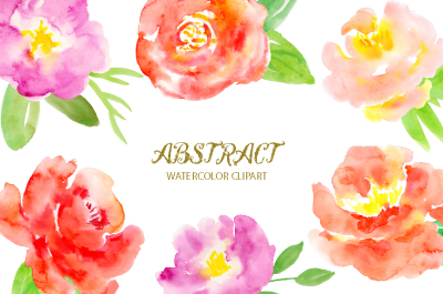 Watercolor Clipart Abstract 