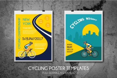 2 Cycling Poster templates