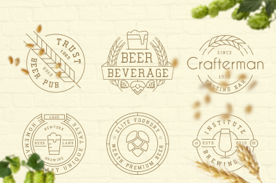 Beer Badges And Logos