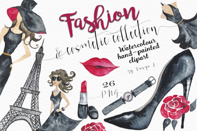 Fashion & Cosmetic Watercolor Collection