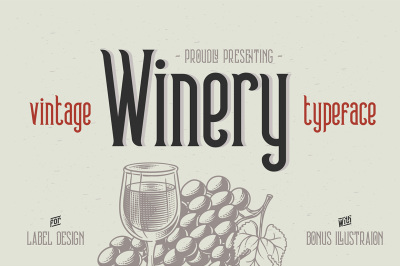 Winery typeface + bonus