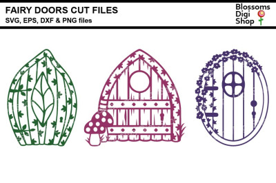 Fairy Doors  SVG, DXF, EPS and PNG cut files